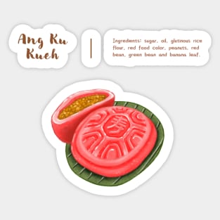 Taiwanese Ang Ku Kueh❤️紅龜粿 Sticker